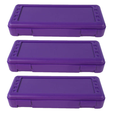 Ruler Box by Romanoff – 13.5" x 5.5" x 2.5", Plastic, Purple, Model ROM60306-3