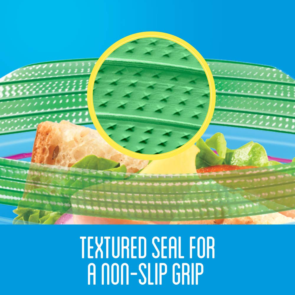 Sandwich Bags by Ziploc – 40 Count (Pack of 1), Plastic, Green, Pack of 40, Model 1139