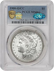 1900 O American Silver Morgan Dollar MS-66+ PQ Approved $1 PCGS/CAC MS66+