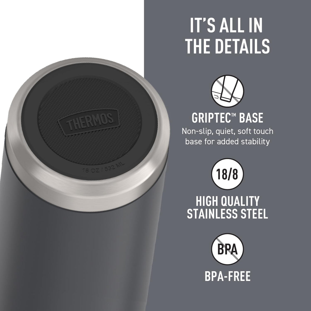 THERMOS Granite / 18 Ounces / 18.0 fluid_ounces Thermoses
