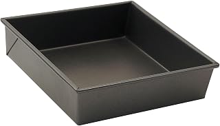 Winco Square Non-Stick Cake Pan, 8-Inch by 8-Inch, Aluminized Steel" | Heavy-duty, Great for Cooking and Food Preparation