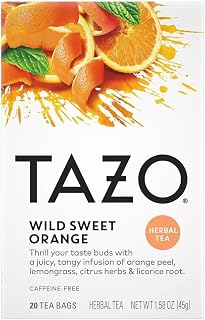 TAZO Wild Sweet Orange Herbal Tea, 20 ct (2pack)