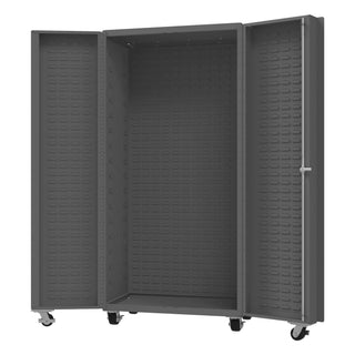 Empty Mobile Cabinet by Durham – Alloy Steel, Grey, Model DCM36-BDLP-95