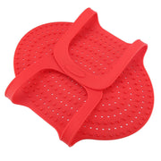 Kodrily Silicone Turkey Lifter Mat, Heat Resistant Poultry Sling, Red, 23.2 x 12.4 in