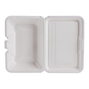 1-Compartment Foam Container 100 / Bag with Removable Hinged Lid by DART – 6x2x9.3 inches, 205.0 liters, Foam, White, Model DCC205HT1