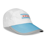 Run The World Collection Running Hat by Headsweats – Polyester, White/Chicago