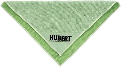 HUBERT Scrubbing Cloth Green Microfiber - 12" L x 12" W, 12 per Pack