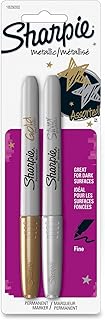 Sharpie Metallic Fine Point Permanent Markers 2/Pkg-Gold & Silver