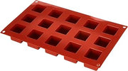 Silikomart Silicone Classic Collection Mold Shapes, Cube, Small