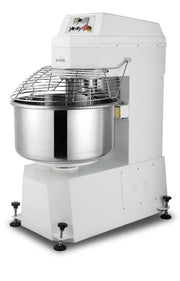 Commercial Spiral Dough Mixer by Eurodib – 77.0 quarts, Stainless Steel, White, Model LR GM50B