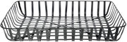 HUBERT Rectangular Black Metal Tobacco Basket - 24"L x 18"W x 4 1/3"H