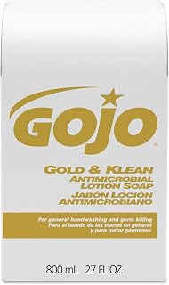 GOJO Gold & Klean Lotion Soap Bag-in-Box Dispenser Refill, Fresh Liquid, 800-ml
