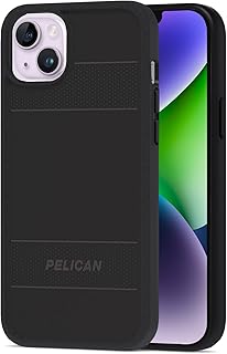 Pelican Protector Series – Heavy-Duty Magnetic Charging Compatible Case Cover for iPhone 14 Plus (2022) Designed to Fit Nicely in Pocket – 15ft Drop Protection – Black