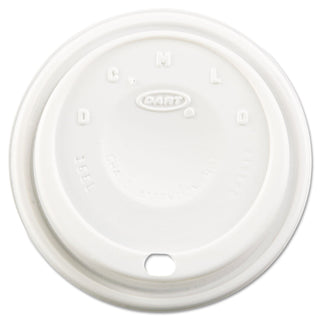 DRC16EL - Cappuccino Dome Sipper Lids by DART – 24.0 ounces, Plastic, White