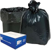Classic 2-Ply Low Density Can Liners 7-10 Gallon 0.60 Mil, Black 500 Bags/Box, WBI242315B