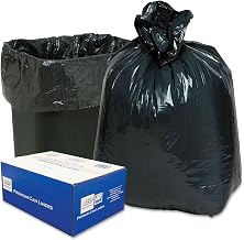 Classic 2-Ply Low Density Can Liners 7-10 Gallon 0.60 Mil, Black 500 Bags/Box, WBI242315B