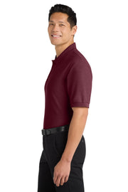 Unisex Silk Touch Polo Maroon by Port Authority – 6X-Large, Polycotton, Maroon, Model SNM-452745