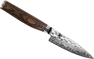 Shun Premier 4" Paring Knife w/Tsuchime Damascus Steel Blade