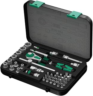Wera 5003535001 8100 SA 4 Zyklop Ratchet Set with 1/4" Drive, 41-Piece Set