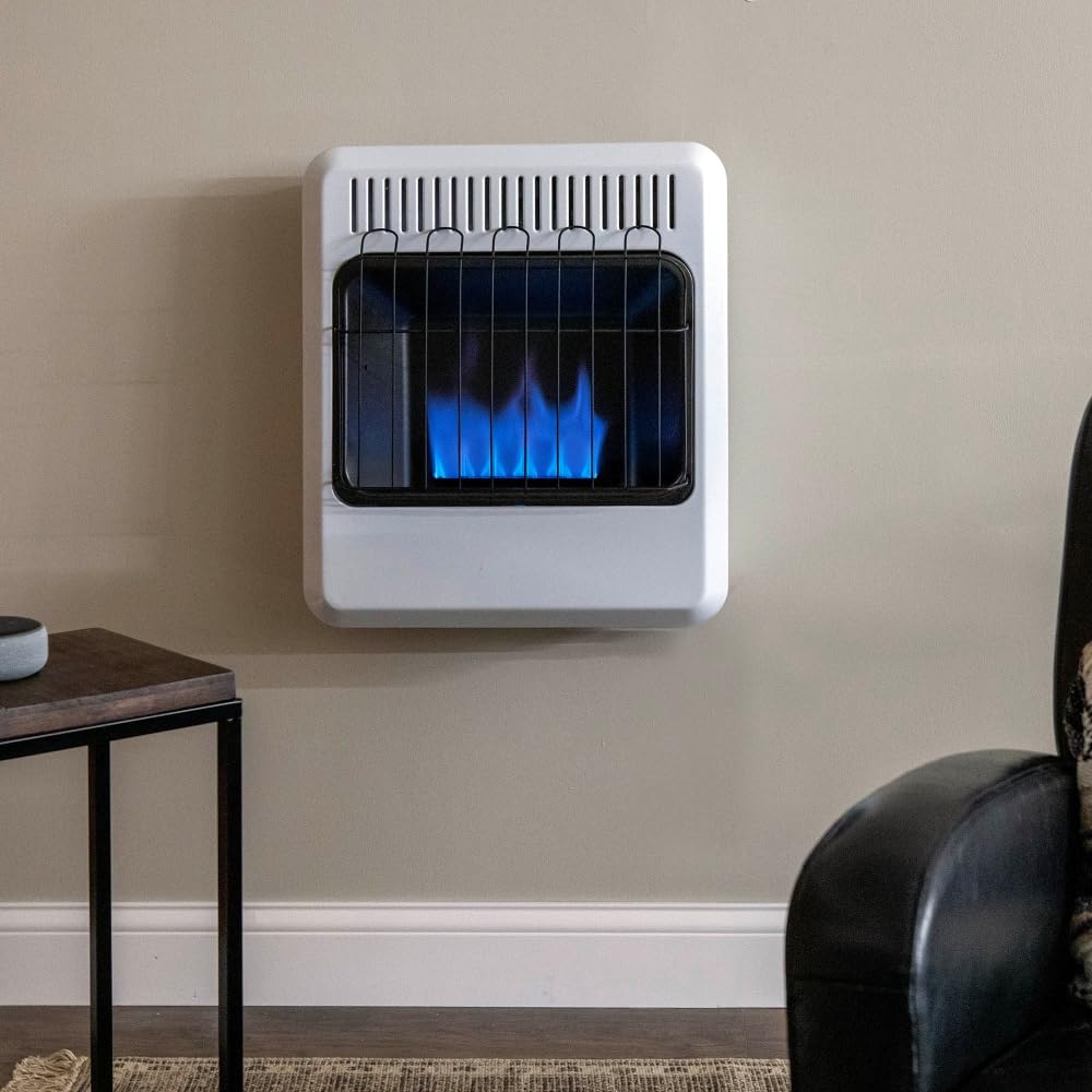 20,000 BTU Vent Free Blue Flame Propane Heater by Mr. Heater – 20000, Propane, White, Model F299720
