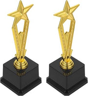 2pcs Golden Star Trophy for Students School Competition Award