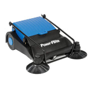 Manual Push Sweeper by Powr-Flite – Plastic, Blue, Model PS320
