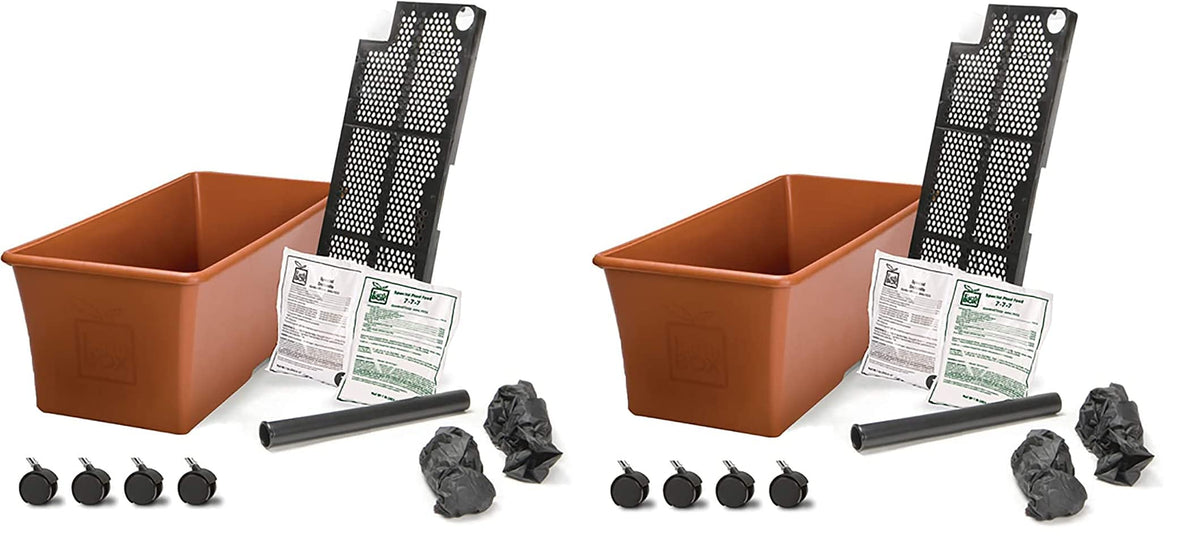 Garden Kit by EarthBox – Large, 2 cubic_feet, Plastic, Terra Cotta, Pack of 2