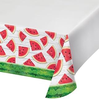 Creative Converting 369823 Tablecover, 54" x 102", Multicolor