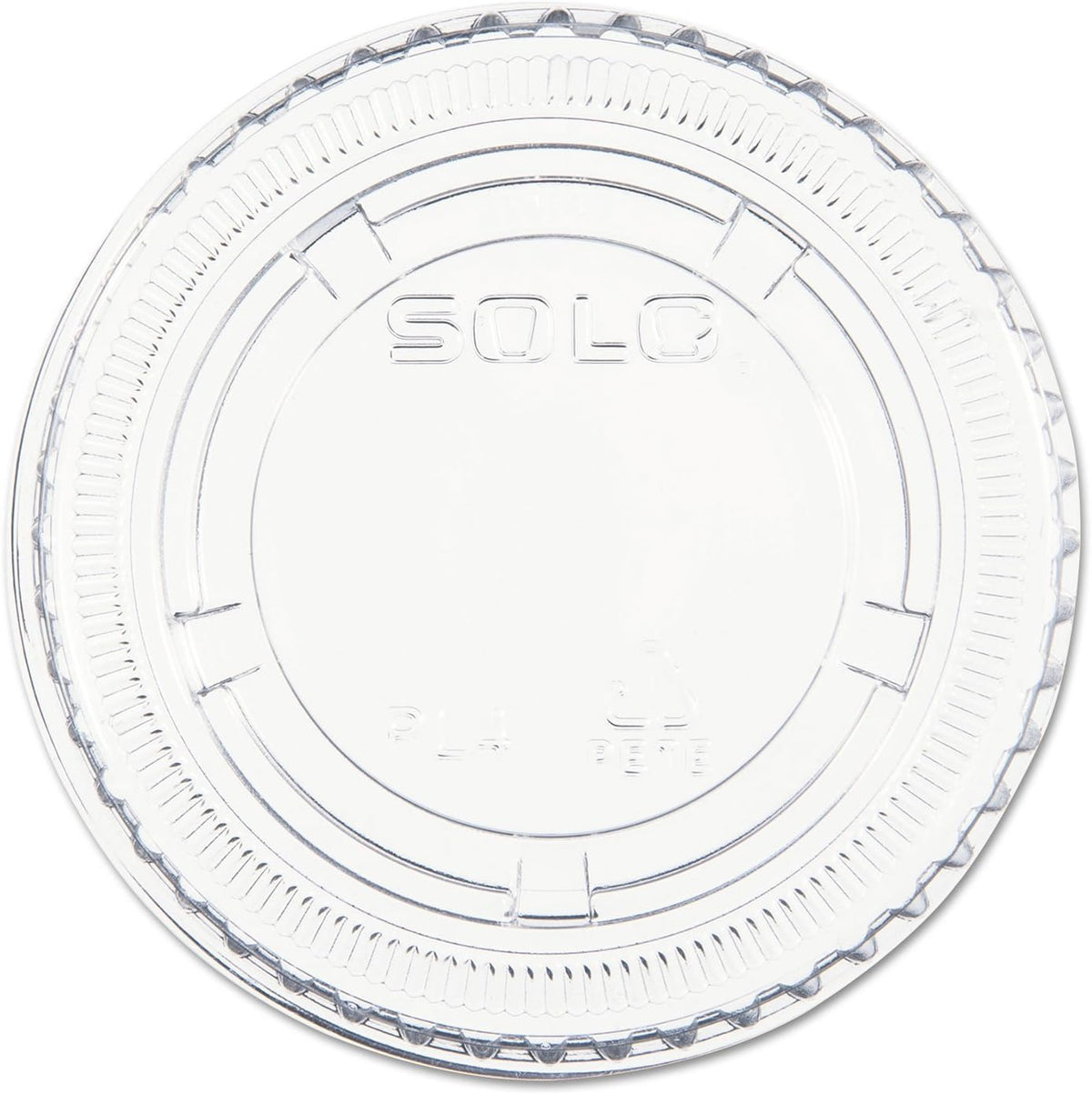 DCC PL4N No-Slot Plastic Cup Lids – 9.0 ounces, Polyethylene Terephthalate, Clear, Model DCCPL4N