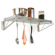 Commercial Chrome Wire Shelving Wall Shelf 18 x 42 - NSF by KPS – Metal