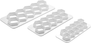 Ateco Geometric Fondant Cutters, Hexagon, 3 Piece Set