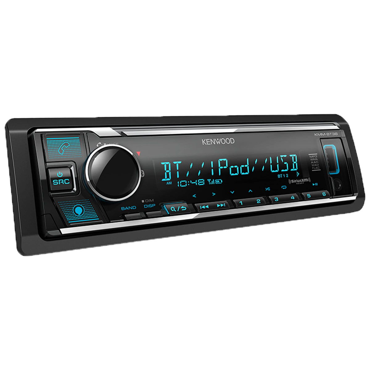 KMM-BT38 Digital Media Receiver (Does Not Play CDs) w/Bluetooth (Renewed) by Kenwood – Model KMM-BT38-REF