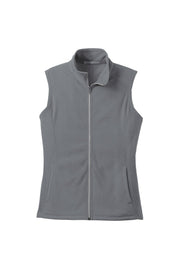 Ladies Microfleece Vest by Port Authority – 3X-Large, Polyester Blend, Pearl Grey, Model SNM-866362