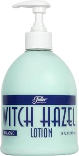 Fuller Brush Witch Hazel Lotion – 16 oz Natural Hazel Moisturizer & Skin Soother for Dry, Cracked Skin, Aftershave, Sunburn Relief, Massage & Daily Use - For Men & Women (Pack of 1)