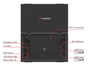 Portable 15.6 FHD Dual Monitor Essentials by Verbatim – 15,6", black, Model 32403