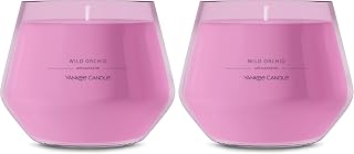 Yankee Candle Studio Medium Candle, Wild Orchid, 10 oz: Long-Lasting, Essential-Oil Scented Soy Wax Blend Candle | 40-65 Hours of Burning Time (Pack of 2)