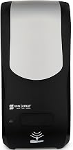 San Jamar Rely SH970BKSS Hybrid Liquid Soap Dispenser, Black/Stainless Look