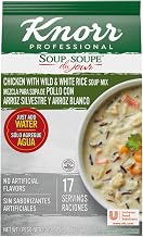 Knorr Professional Soup du Jour Chicken, Wild & White Rice Soup Mix Pouches | 30.2 Oz, 4 Pack, No Added MSG, 0g Trans Fat, Creamy Texture, Just Add Water, for Entrées, Salads & Sandwiches