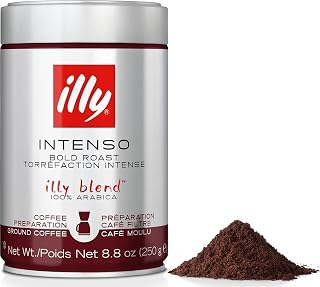 illy Ground Drip Coffee, Intenso Dark Roast, 8.8 oz