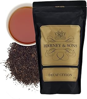 Harney & Sons Decaffeinated Ceylon Loose Leaf Black Tea, 16 oz | Decaffeinated Ceylon black tea with smooth, full-bodied flavor.