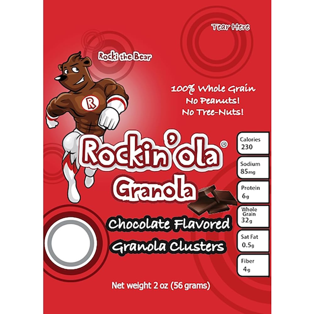 Chocolate Granola Snack by Rockinola – 2 Ounces