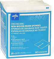 Medline Gauze Sponge 4'' X 4'' Drain 6 Ply, NON256000 50 Count