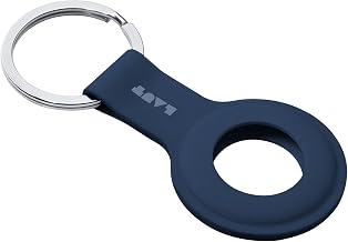 LAUT - HUEX TAG case Compatible with AirTag - Keychain Holder Lightweight Anti Scratch • Navy