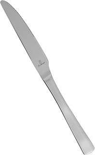 Fortessa Catana 18/10 Stainless Steel Flatware Solid Handle Table Knife, Set of 12
