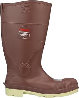 TINGLEY 93255 Premier G2 Composite Safety Toe Knee Boot, Brick Red Upper - Cream Sole