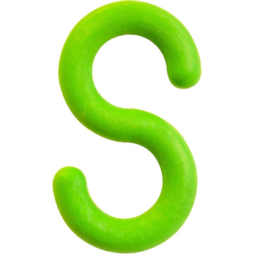 Connecting S-Hooks by Mr. Chain – 9"L x 12"W x 1"H, Acetal, Safety Green, Model 50314-10