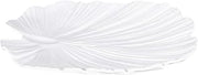Elite Global Solutions M14PL-NW Large Palm Leaf Platter, 14" x 13 1/2" x 1 3/4" h., Melamine, White (Pack of 3)