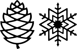 Silikomart Inverno Silicone Pan for Making Thin Pine-Cone- and Snowflake-Shaped Edible Garnishes