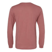 BELLA+CANVAS Mens Triblend Long Sleeve Tee by Bella + Canvas – 3X-Large, Polyester/airlume, Mauve Triblend, Model BNC-3513
