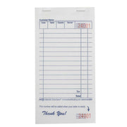 Guest Check Paper - 1 Part White by National Checking Company – Model 1200SP
